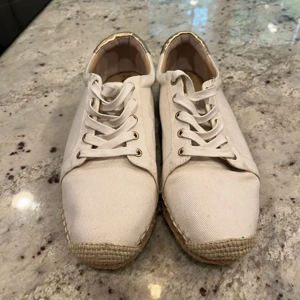 Sole Society Samree Leather & Twine Sneaker sz 11 EUC